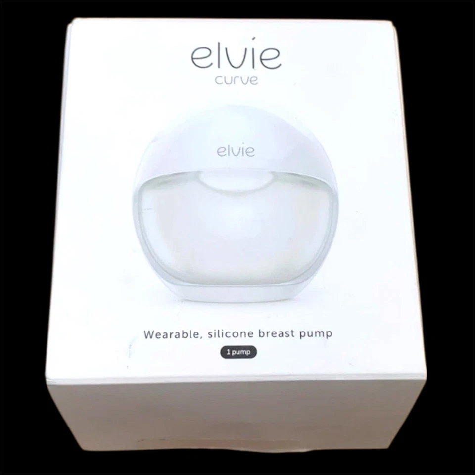 Extractor de leche materna de silicona portátil Elvie Curve manos libres nuevo en caja Foto 1 de 2