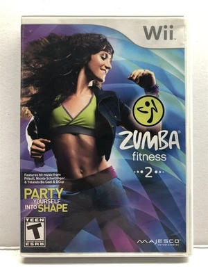 Wii ZUMBA Fitness 2 Fiesta Tú mismo En Forma Clasificado Adolescente Majesco - Completo Foto 1 de 4