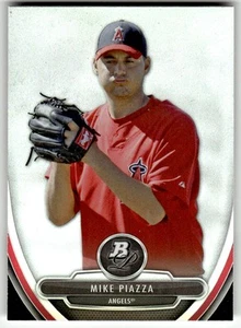 2013 Bowman Platinum #BPP50 Mike Piazza Prospects Los Angeles Angels Baseball - Picture 1 of 2