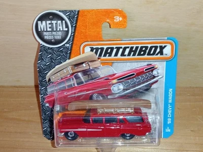 Matchbox Superfast / MB1035 - '59 Chevy Wagon - Red - Model Car x1 - Image 1 of 4