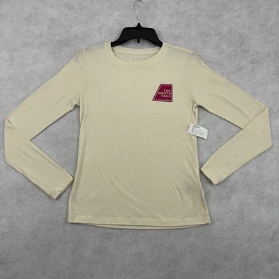 Camiseta North Face Mujer Talla XS Crema Tri-mezcla Manga Larga Logo Marcas NUEVA Foto 1 de 4