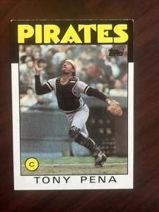 1986 Topps Tony Peña #280 Pittsburgh Pirates Vintage MLB Baseballkarte EX/NM - Bild 1 von 2