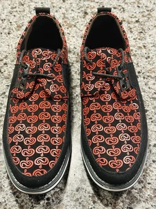 Mode rot/schwarz Designer Typ Herren Freizeitschuhe Wildleder Gr. 10,5-11 - Bild 1 von 5