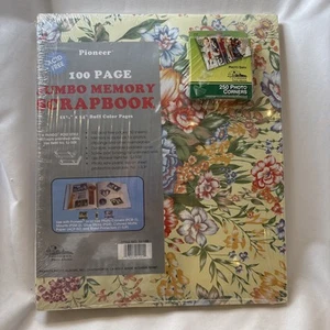 Vintage Pioneer 100 page Numbo Memory Scrapbook 11.75x14” Floral Colorful - Picture 1 of 5