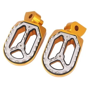 Shark Teeth Dirt Bike Foot Pegs for YAMAHA YZ85 YZ125 YZ250 YZ450F 1999-15 Gold - Picture 1 of 6