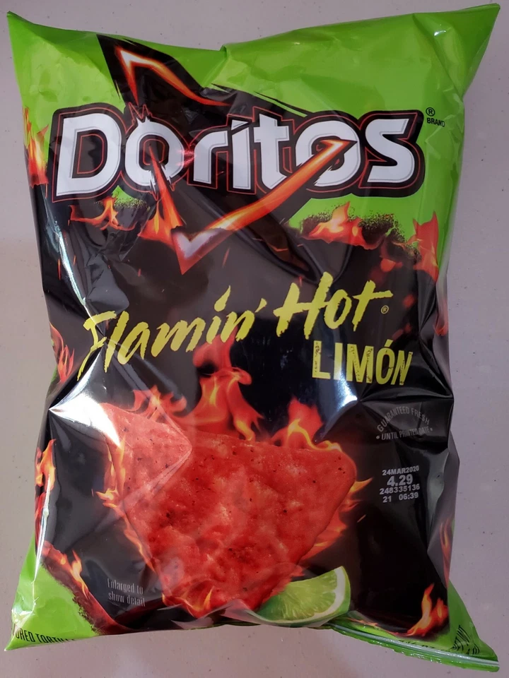 NEW Doritos Flamin' Hot Limon Nacho Corn Chip Snacks 9.75 oz - Image 1 of 1