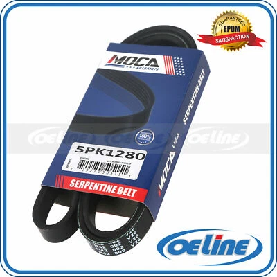 Serpentine Belt for 1996-2000 Nissan Pathfinder INFINITI QX4 3.3L 5PK1280 - Image 1 of 4