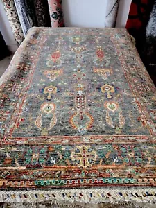 Oriental Persian Hand made Knotted Wool Rug Carpet Floor 180x123 cm Afghan - Picture 1 of 8