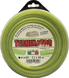 FILO NYLON ARRICCHITO CON ALLUMINIO TERMINATOR 3,3MM TONDO 50MT DECESPUGLIATORE - Foto 1 di 3