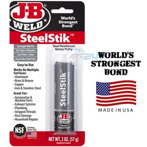 JB Weld Steel Stik Metall Stahl Kupfer Messing Aluminium Reparatur Epoxidkitt Kleber - Bild 1 von 2