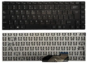 US KEYBOARD MEDION AKOYA E14308 XK-DZH050 NB013-17-UK2 QWERTY NON-BACKLIT - Picture 1 of 2