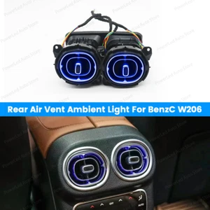 64 Colors 2PCS Rear Air Vent Ambient Light  For Benz C Class W206 X254 2022-2023 - Picture 1 of 19