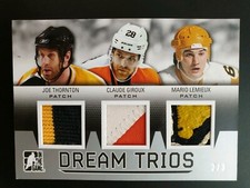 2014-15 ITG Draft Prospects Dream Trios Patch #D3-5 Thornton/Giroux/Lemieux #2/3