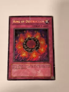 Ring of Destruction PGD-000 Yugioh! Yu-Gi-Oh! Secret Rare Foil Holo - Picture 1 of 2
