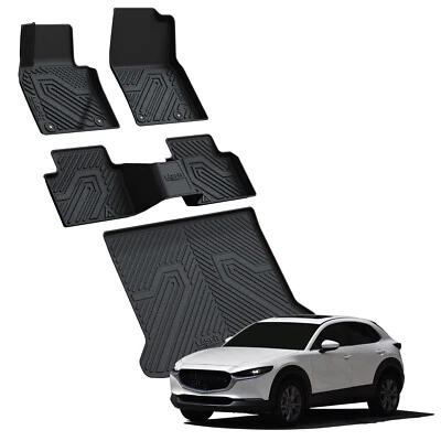 LASFIT Floor Mats for Mazda CX-30 2020-2026 Custom Protection Cargo Mat Full Set Foto 1 de 4