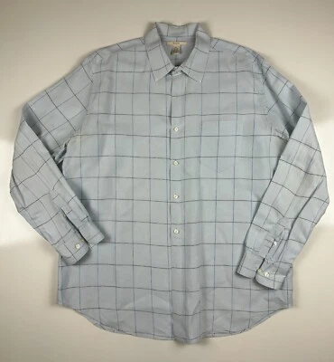 Men's Blue Merona Linen Long Sleeve Shirt, Size XL - Image 1 of 4