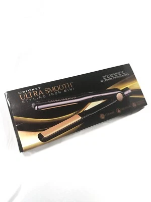 CRICKET ULTRA SMOOTH STYLING IRON MINI 5/8" Ceramic Infused Plates Argan Keratin - Image 1 of 4