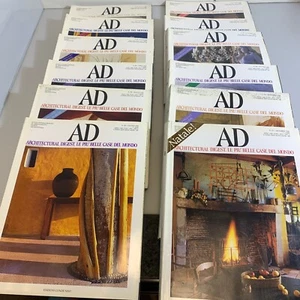 Blocco di 12 Riviste AD Architettura e design arredamento casa annata 1998 - Foto 1 di 9