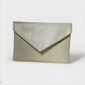 Ipsy Glam Tasche Elfenbein Tiermotiv Druckknopfleiste Handtasche Reise Make-up Etui - Bild 1 von 7