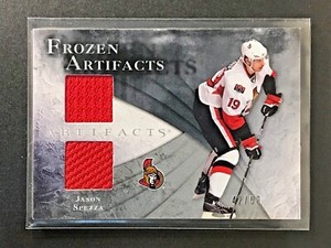 2010-11 Upper Deck Frozen Artifacts Blue Jersey & Patch #FA-JS Jason Spezza /50