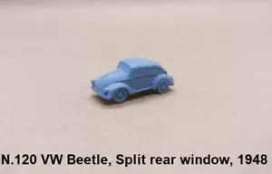 N Gauge FLEETLINE N.120 VW BEETLE, 1948  "UNPAINTED"  WHITE METAL CASTING - Picture 1 of 3