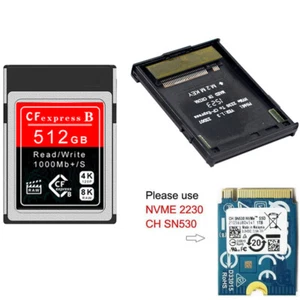Nku CFexpress Type B Carte vers NVME M.2 2230 SSD Adaptateur SN530 BG3 Drive DIY Kit - Photo 1/6