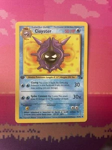Pokemon Card Cloyster Fossil 1st Edition Uncommon 32/62 Near Mint - Picture 1 of 2