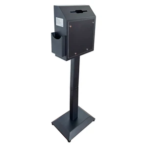 OPEN BOX Suggestion Box with Stand, Floor Standing Offering Box, Donation Box - Picture 1 of 10
