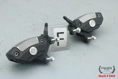 2013 Harley Street Glide BREMBO Front Brake Caliper Set 24K WRINKLE BLACK - Image 1 of 4