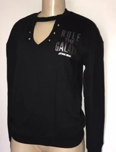 Star Wars Juniors Women Choker-Neck Graphic Sweatshirt Size Small S Pre-own - Picture 1 of 11