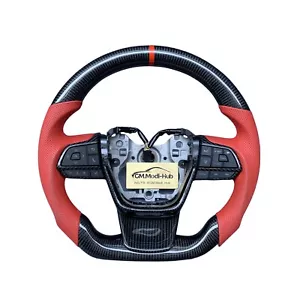GM.Modi-Hub Real Carbon Fiber Steering Wheel for 2020-2024 Highlander / Sienna - Foto 1 di 8