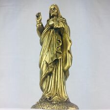 NEW Collectable Brass Sacred Heart of Jesus Statue Brass Sculpture Antique 