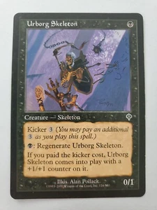 MTG Magic The Gathering Card Urborb Skeleton Creature Skeleton Black Invasion - Picture 1 of 2