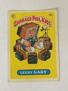 1985 Topps Garbage Pail Kids GPK Card First Series 1 OS1 Matte 10b Geeky Gary