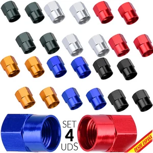 4x TAPONES VALVULA METALICOS tipo TUERCA TORNILLO COCHE MOTO BICI DISEÑO CAP DIY - Imagen 1 de 20