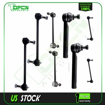 8pcs For 2004-2007 2008 2009 Lexus RX330 RX350 Front Rear Tie Rod Ends Sway Bars Foto 1 de 4