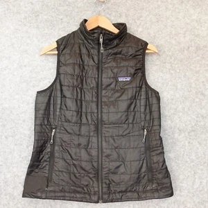 Patagonia Nano Puff Vest Womens M Black Primaloft Insulated Light Camp Outdoorsy - Picture 1 of 12