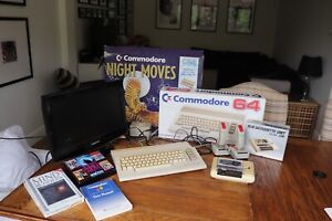 Commodore 64 Console + Games + Joysticks + Casette In Great Working Order + Box