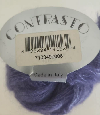 Fio de fita Skacel collection Contrasto. 70 seda/30 náilon. Cor roxa - Imagem 1 de 4