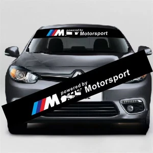 For BMW M Motorsport Front Rear Windshield Window Banner Vinyl Decal Sticker - Picture 1 of 18
