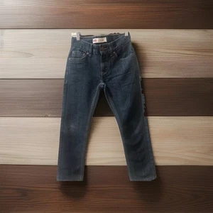 Levis Jeans Youth Boys 511 Size 10 25x25 Regular Slim Fit Straight Cut Dark Wash - Picture 1 of 7