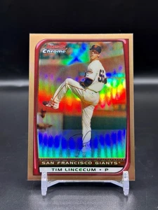 2008 Bowman Chrome — Tim Lincecum — Gold Refractor /50 - 2nd Year - Picture 1 of 2