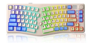 A75 Alice Keyboard, Tri-Mode Bluetooth/2.4G/USB-C Ergonomic Cute Creamy Keybo... - Picture 1 of 8