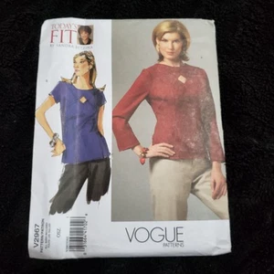 Vogue V2967 Sandra Betzina Womans Tops in 2 Styles Bust Size 32 - 55 UNCUT - Picture 1 of 9