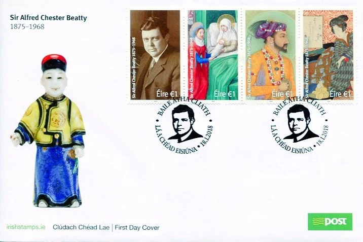 IRLANDA: FDC (2018) — Sir Alfred Chester Beatty (1875-1968) Foto 1 de 1