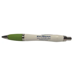 EXUBERA Collectible Heavy Metal Pen RARE Drug Rep Advertising Pharmaceutical - Picture 1 of 6