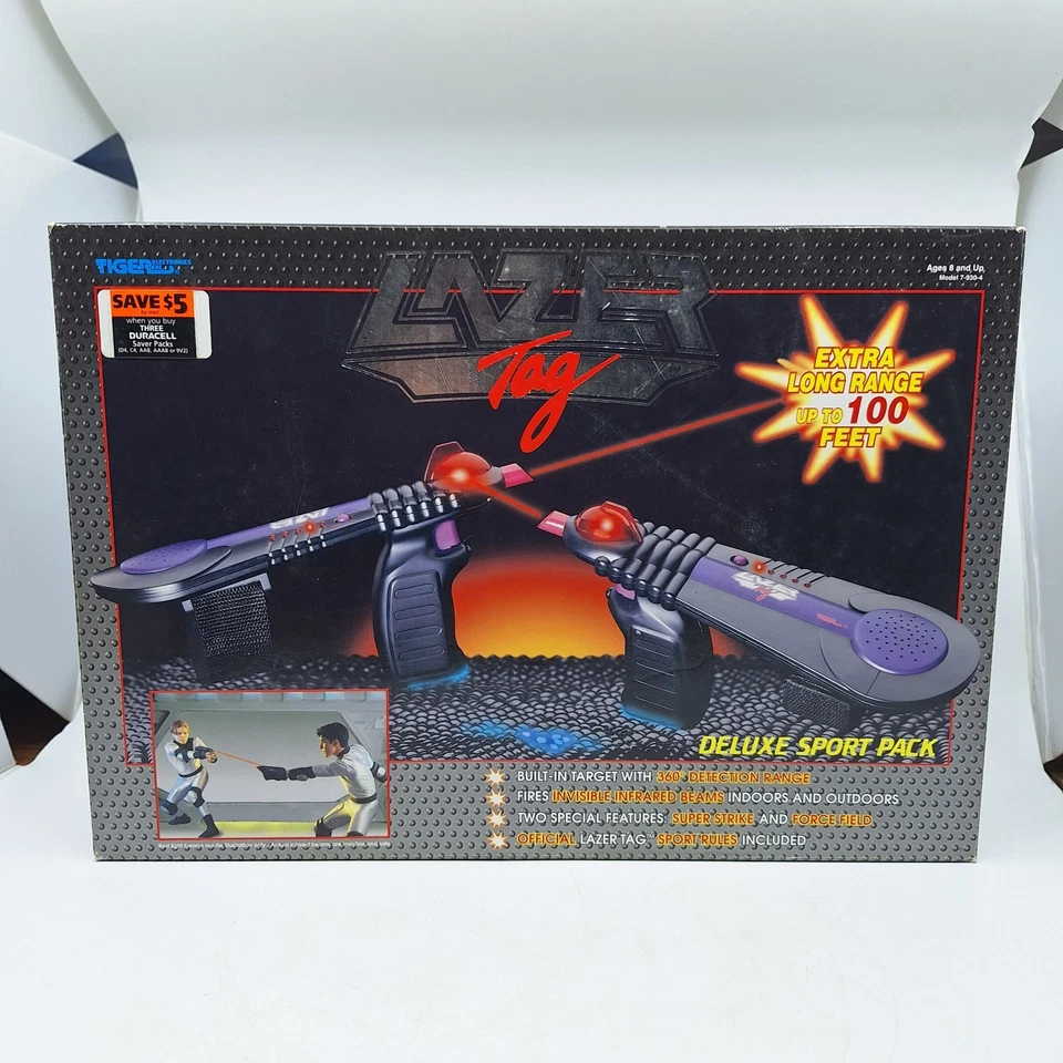 Lazer Tag 1997 Tiger Electronics Deluxe pacote esportivo com instruções originais - Imagem 1 de 4