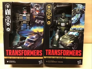 Transformers Age ofthe Primes Deluxe Class Combaticon Vortex And Alchemist Prime - Picture 1 of 2