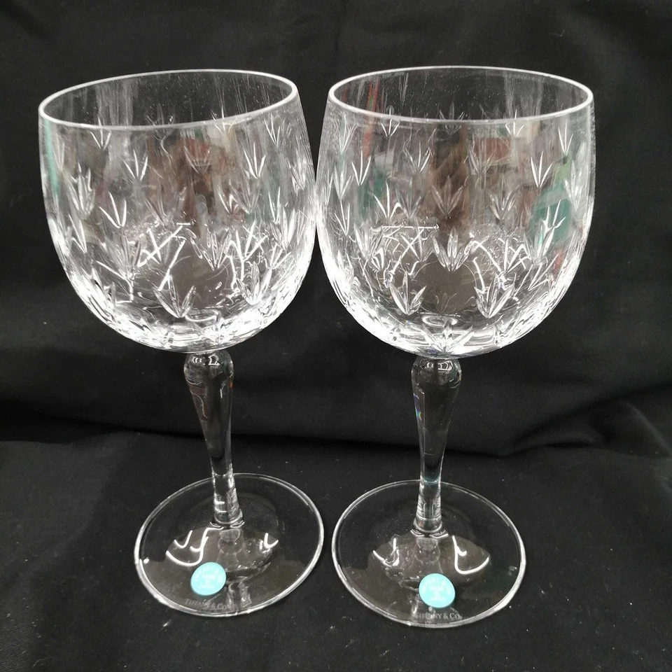 Copa de vino de cristal TIFFANY&CO/Solo envío DDP de EE. UU. Foto 1 de 1