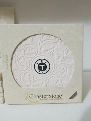 CoasterStone Absorbent Stone Coasters Monogram "T" - Set of 12 - Image 1 of 2